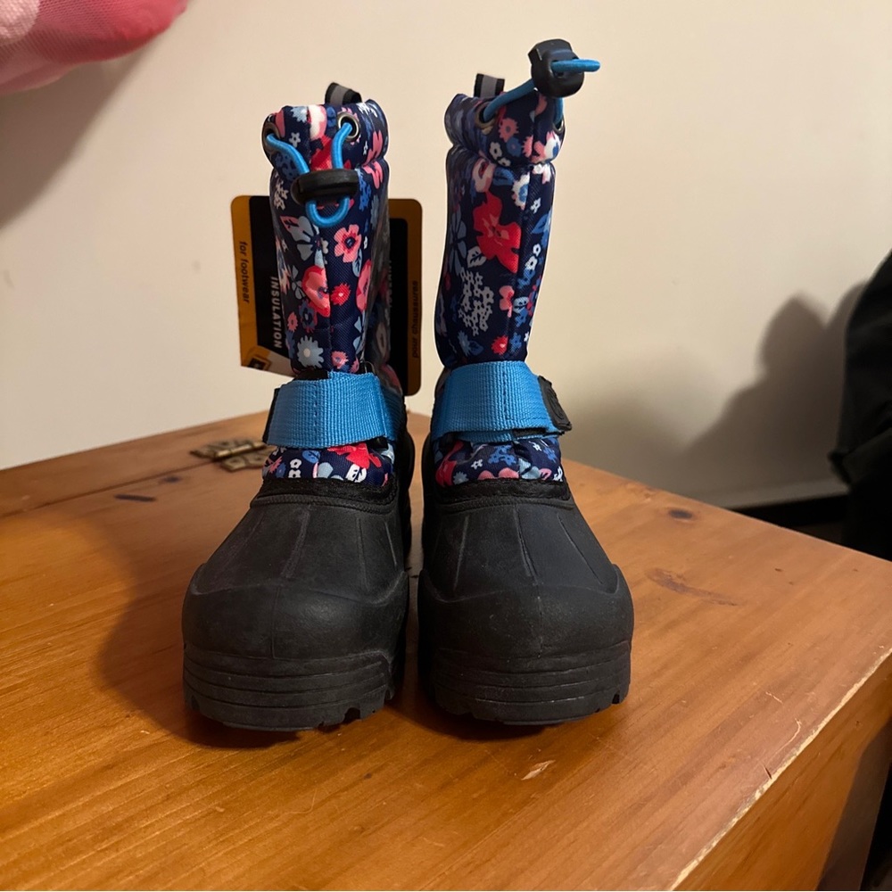 Girls Northside Frosty Insulated Waterproof Floral Snow Boots Toddler 11 - Picture 2 of 7